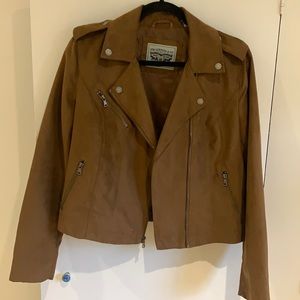 Levi Faux Suede Moto Jacket